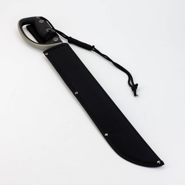 25″ Black Machete Sword Hard Plastic Handle with Black Sheath [HK6342] Sword · Machete · Axe Canadian Distributor