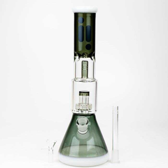 15" Infyniti showerhead percolator with splash guard glass bong Glass Bong ONE