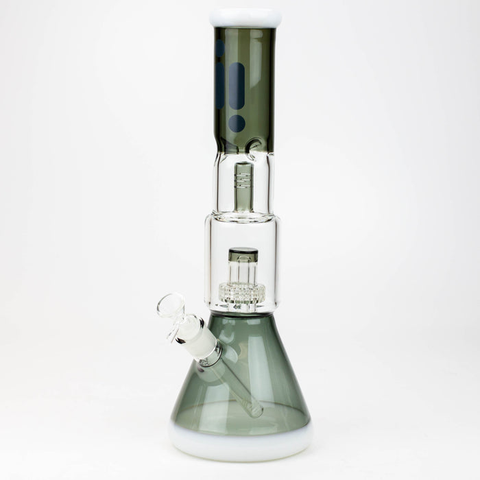 15" Infyniti showerhead percolator with splash guard glass bong Glass Bong ONE Black