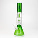 15" Infyniti showerhead percolator with splash guard glass bong-Green - One Wholesale