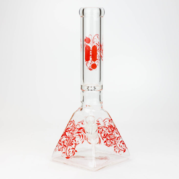 13" Infyniti 7 mm pyramid beaker bong Glass Bong ONE