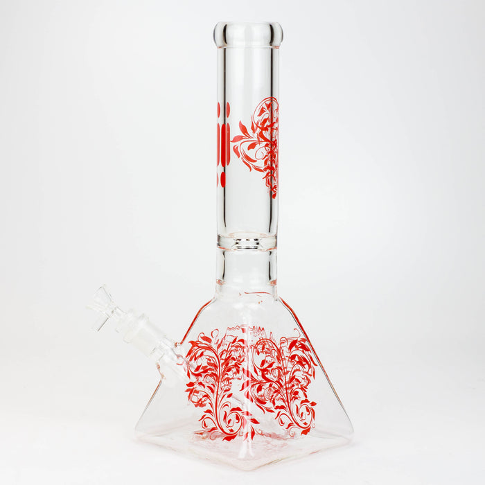 13" Infyniti 7 mm pyramid beaker bong Glass Bong ONE