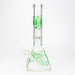 13" Infyniti 7 mm pyramid beaker bong Glass Bong ONE Green