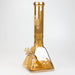 13" Infyniti 7 mm electroplated glass pyramid base bong Glass Bong ONE Brown