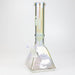13" Infyniti 7 mm electroplated glass pyramid base bong-Clear Sunshine - One Wholesale