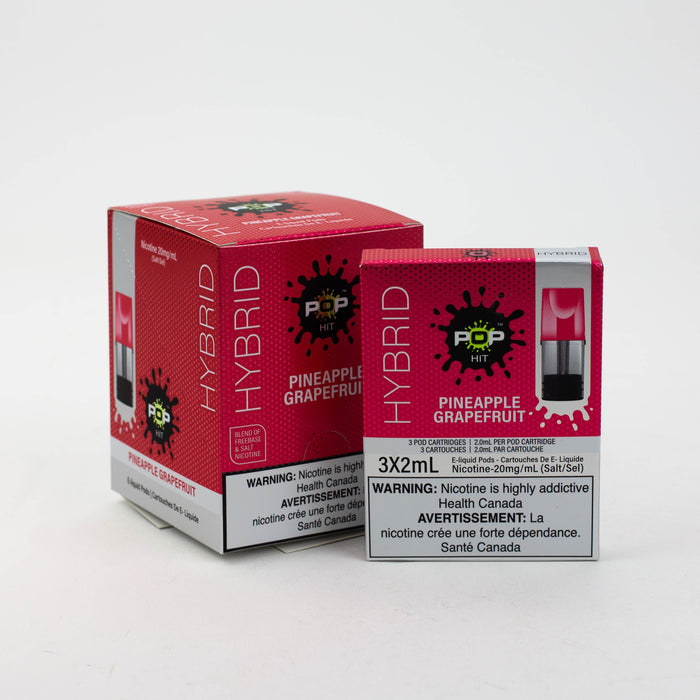 HYBRID Pop Hit STLTH Compatible Pods Box of 5 packs (20 mg/mL)-Pineapple Grapefruit - One Wholesale