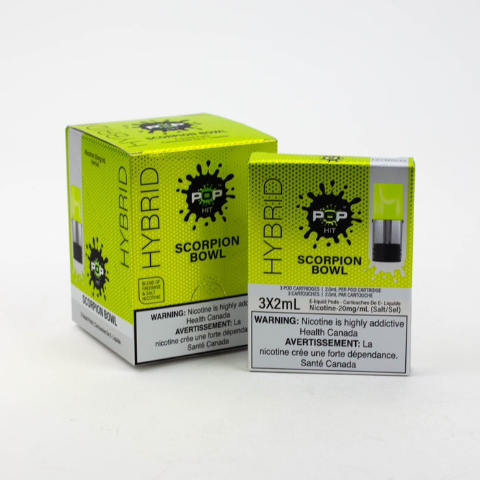HYBRID Pop Hit STLTH Compatible Pods Box of 5 packs (20 mg/mL)-Scorpion Bowl - One Wholesale