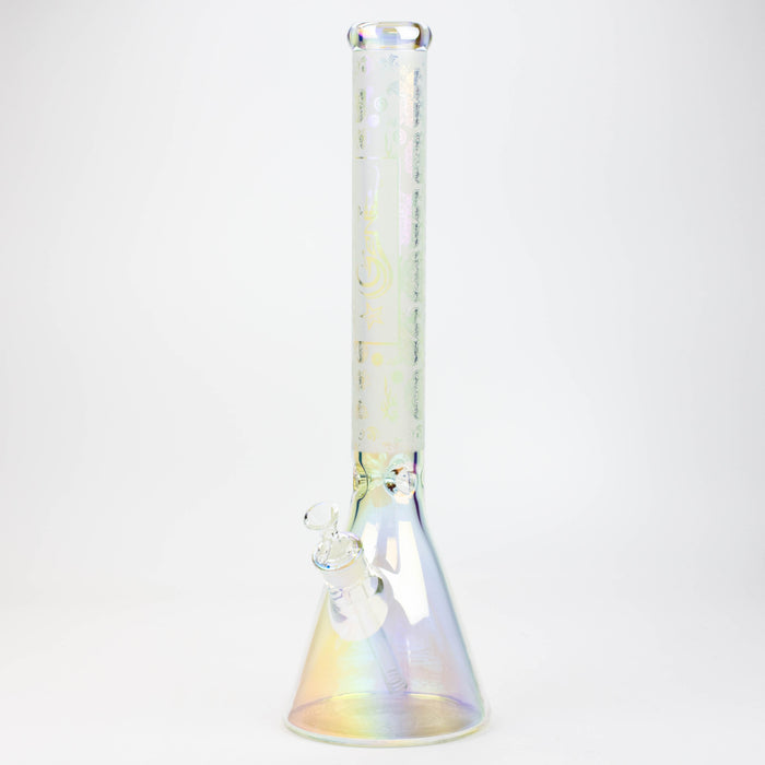 19" GENIE / 7 mm / Electroplated glass beaker bong-E - One Wholesale