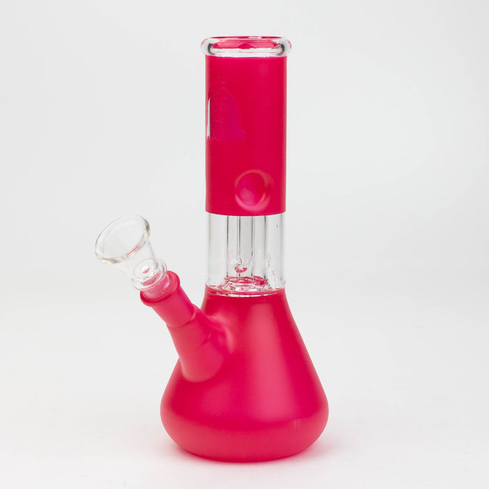 8" dome percolator beaker water bong-Bob Glass Bong ONE Red