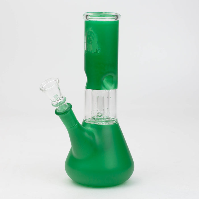 8" dome percolator beaker water bong-Bob Glass Bong ONE Grreen
