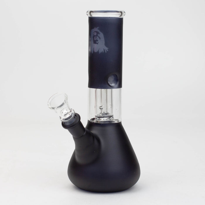 8" dome percolator beaker water bong-Bob Glass Bong ONE Black