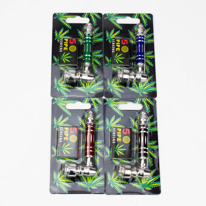 3" Metal Pipe with screen Box of 12 Metal Pipe ONE