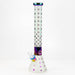 17.5" Luxury Pattern 7 mm frosted glass beaker bong Glass Bong ONE Green