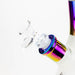 17.5" Luxury Pattern 7 mm frosted glass beaker bong Glass Bong ONE
