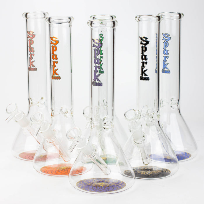 12" SPARK beaker glass water bong Glass Bong ONE