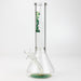 12" SPARK beaker glass water bong Glass Bong ONE Green
