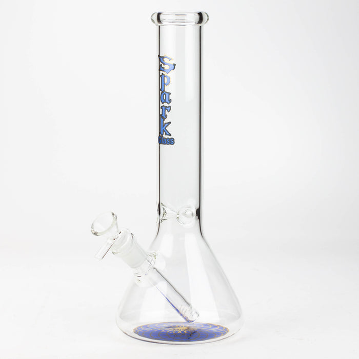 12" SPARK beaker glass water bong Glass Bong ONE Blue