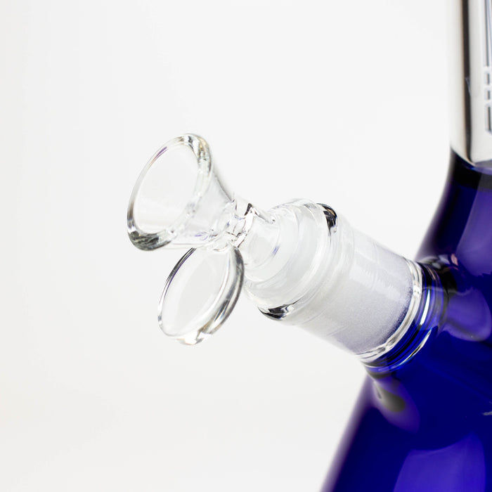 THE TRAGICALLY HIP-15.5" blue glass water pipe with single percolator by Infyniti Glass Bong ONE