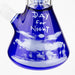 THE TRAGICALLY HIP-15.5" blue glass water pipe with single percolator by Infyniti Glass Bong ONE