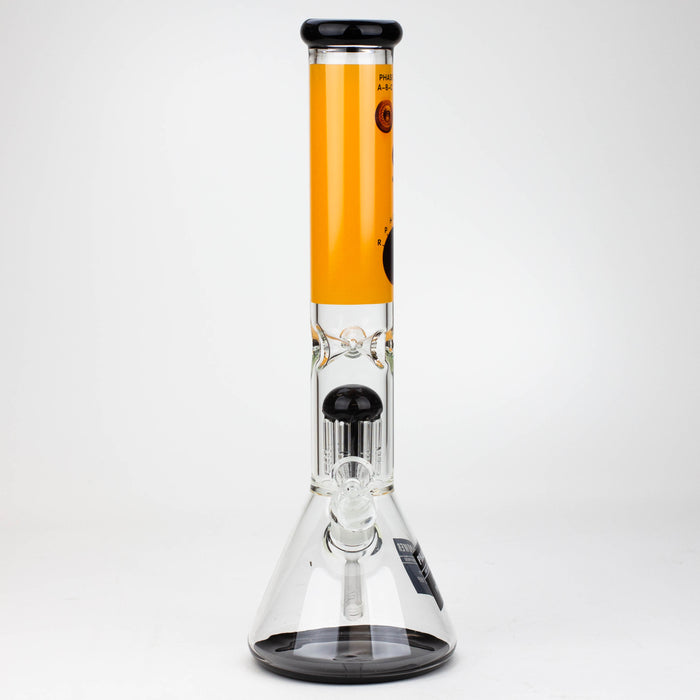 THE TRAGICALLY HIP-15.5" glass water pipe with single percolator by Infyniti Glass Bong ONE