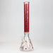 19.5" Gold leaf 9 mm glass water bong Glass Bong ONE Red-A