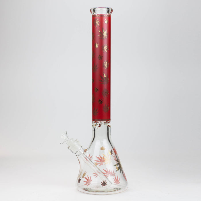 19.5" Gold leaf 9 mm glass water bong Glass Bong ONE