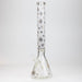 19.5" Gold leaf 9 mm glass water bong Glass Bong ONE White-B