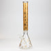 19.5" Gold leaf 9 mm glass water bong Glass Bong ONE Gold-D