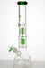 15 inches double 4 tree arms genie heavy glass water bong Glass Bong ONE Green