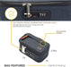 Herb & Mary Smell Proof Accessories Storage Stash Case w/Integrated Combo Lock (Small) Pouch Herb & Mary