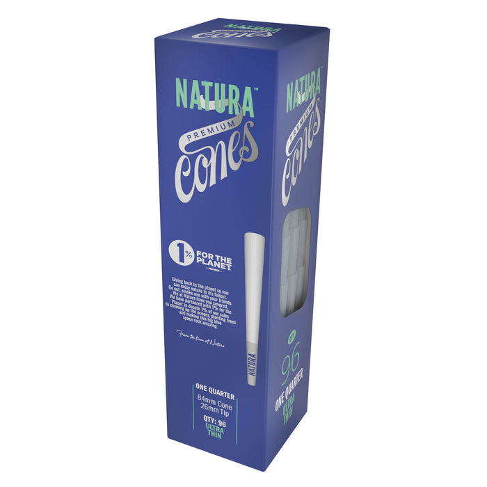 Natura – White Ultra Thin Pre-Rolled Paper Mini Tower Pre-rolled Cone NATURA