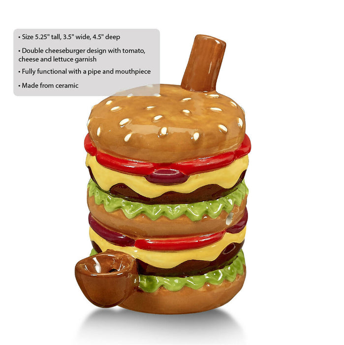 Cheese burger pipe Ceramic Roast and Toast Gifts