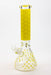 14" Luxury Patten Glow in the dark 7 mm glass bong [A24]-Yellow - One Wholesale