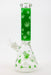 14" Leaf Glow in the dark 7 mm glass bong [A52]- - One Wholesale