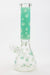14" Leaf Glow in the dark 7 mm glass bong [A52]-Light Green - One Wholesale