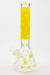 14" Leaf Glow in the dark 7 mm glass bong [A52]-Yellow - One Wholesale