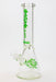 14" glass / 7 mm / beaker glass water bong [A53] Glass Bong Canadian Distributor Green
