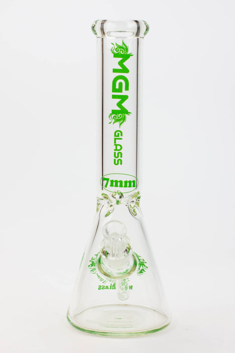 14" MGM glass / 7 mm / beaker glass water bong [A53]- - One Wholesale