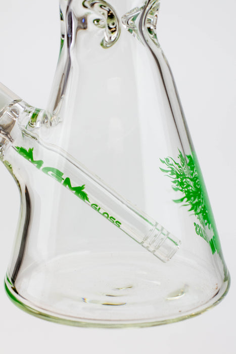 14" MGM glass / 7 mm / beaker glass water bong [A53]- - One Wholesale