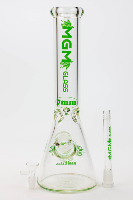 14" glass / 7 mm / beaker glass water bong [A53] Glass Bong Canadian Distributor