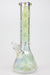 14" XTREME Glass / 7 mm / Leaf Electroplated Glass beaker Bong-Dream - One Wholesale