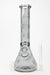 14" XTREME Glass / 7 mm / Leaf Electroplated Glass beaker Bong- - One Wholesale