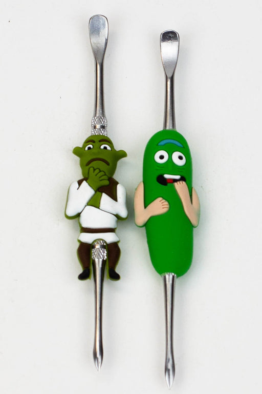Metal dabber with Cartoon Silicone Bongs Accessories Canadian Distributor