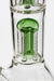 12" AQUA Dual tree arms percolator glass water bong- - One Wholesale