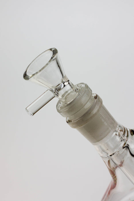 15" AQUA 5mm Triple tree arms percolator glass water bong- - One Wholesale
