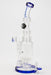 13" AQUA Glass / 2-in-1 / 7mm glass water bong-Blue - One Wholesale