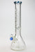 15.5" AQUA Glass / 9mm / glass beaker water bong-Blue - One Wholesale