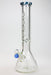 15.5" AQUA Glass / 9mm / glass beaker water bong- - One Wholesale