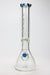 15.5" AQUA Glass / 9mm / glass beaker water bong- - One Wholesale