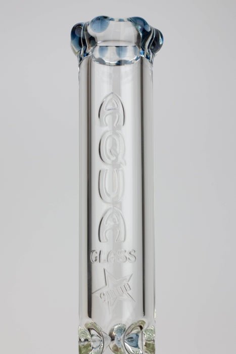 15.5" AQUA Glass / 9mm / glass beaker water bong- - One Wholesale